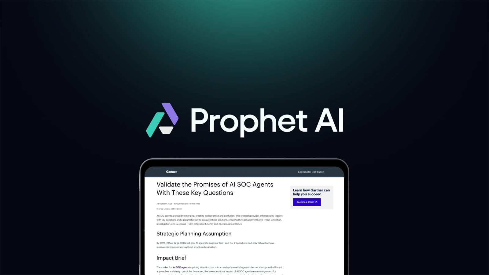 Featured image for AI Security - Evaluate AI SOC Agents with Gartner's Insights
