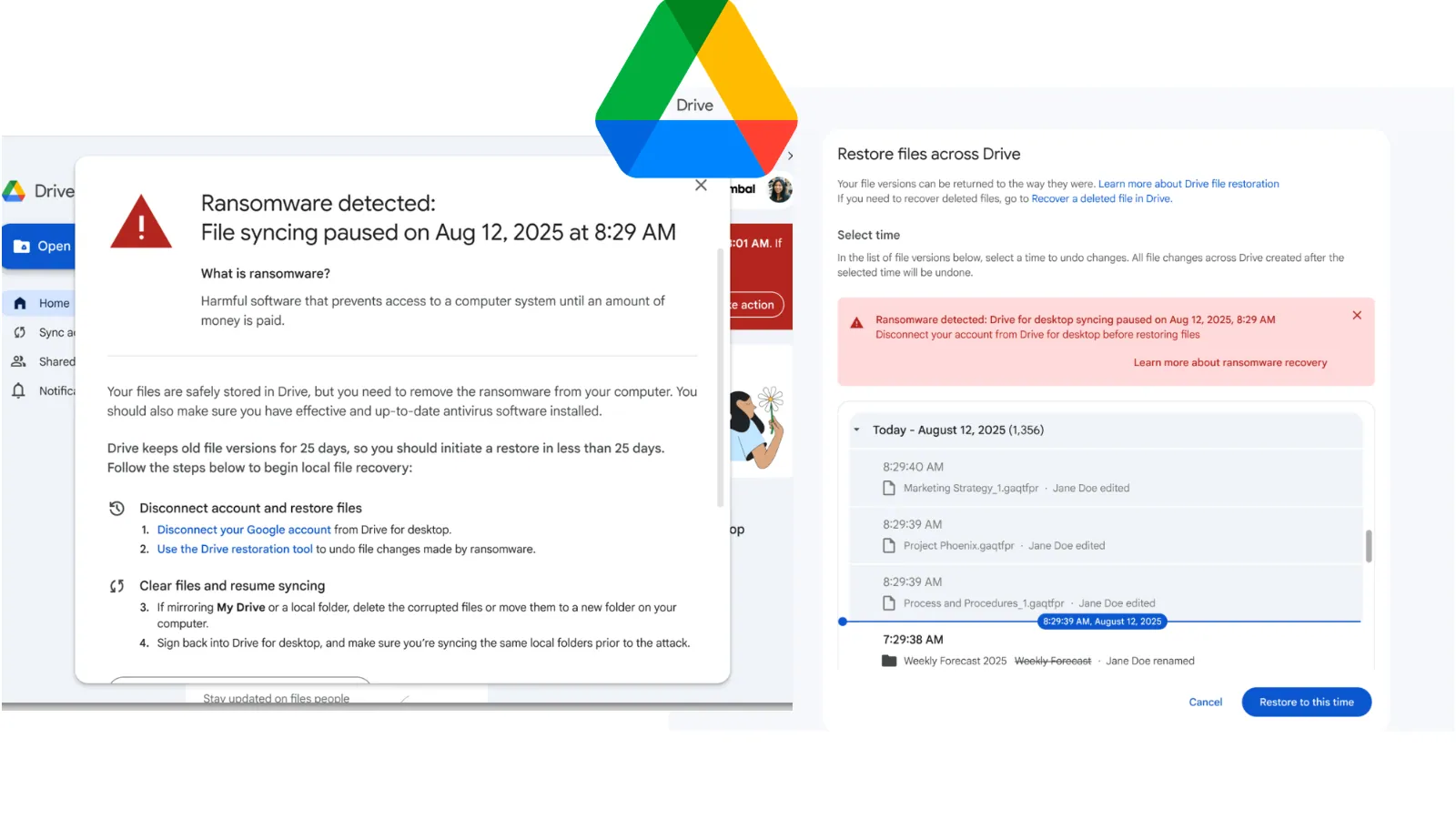 Featured image for Google Drive - Enhanced Ransomware Detection and Recovery Features